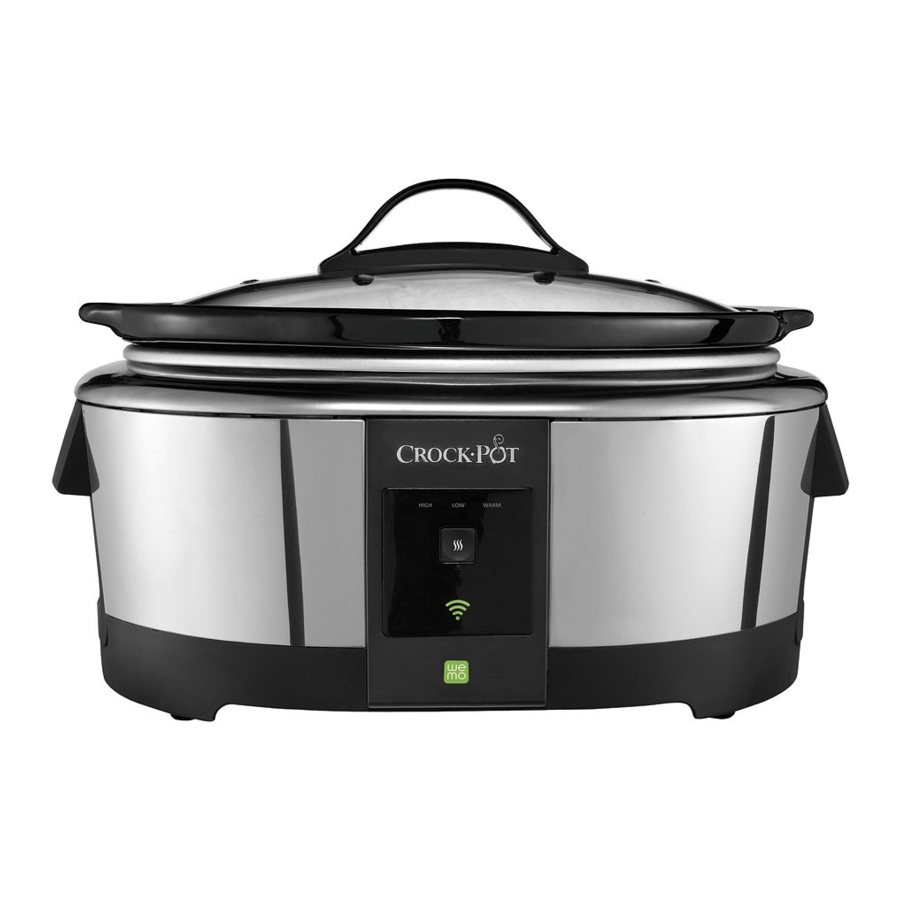 Crock-Pot SCCPAC608-P 6 Quart Slow Cooker with Amazon Alexa Manual ...