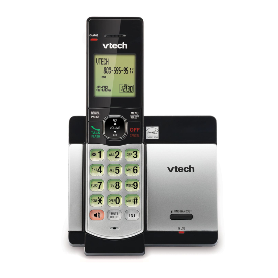 vtech-cs5119-dect-6-0-cordless-telephone-manual-manualslib