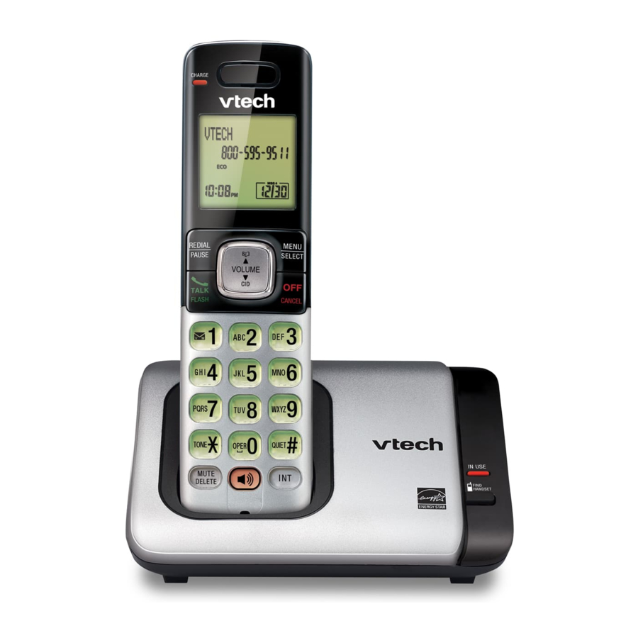 vtech-cs6719-dect-6-0-cordless-telephone-manual-manualslib