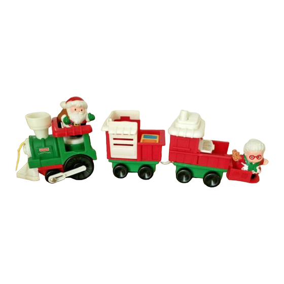 Pieza de repuesto para tren musical de Navidad de Little People ~ X1464 - Una figura de reno marrón