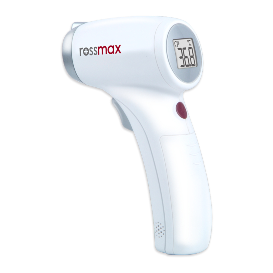 Rossmax HC700 Thermometer Manual ManualsLib