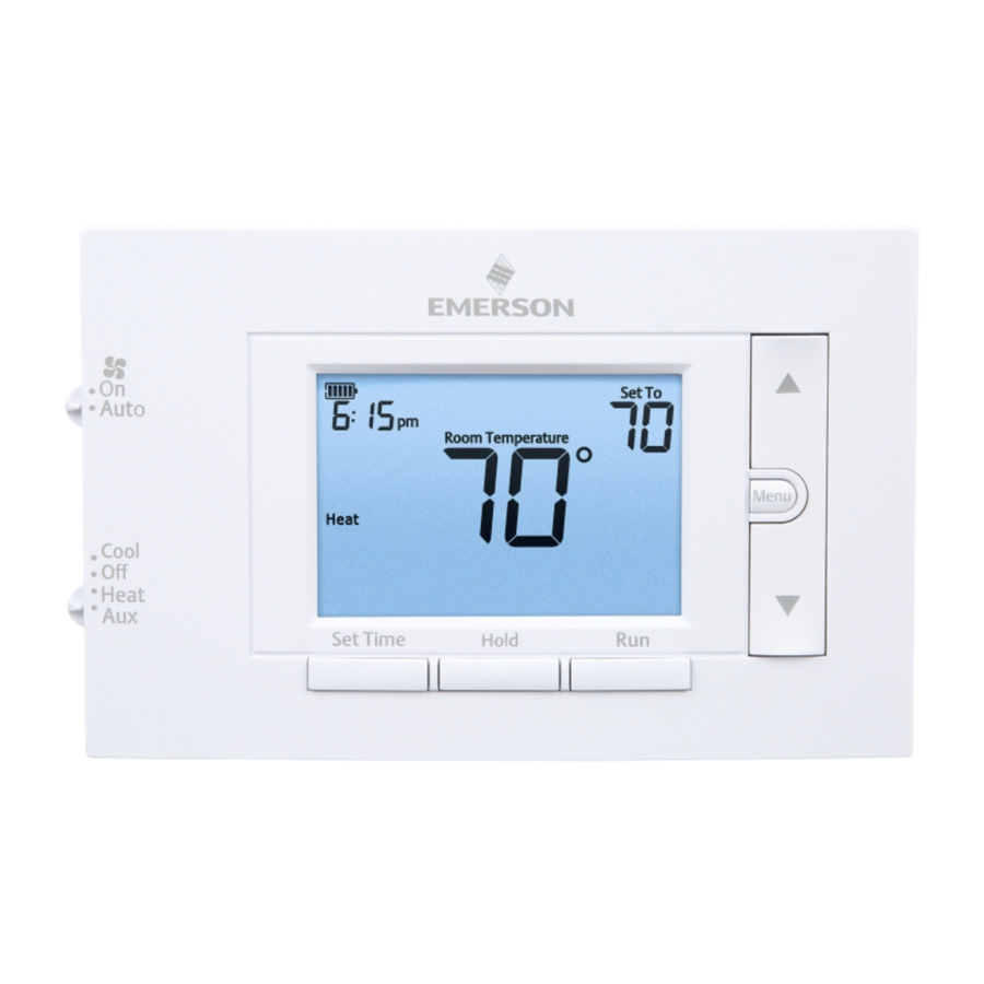 Emerson 1F83H21PR Programmable 80 Series Heat Pump Thermostat Manual