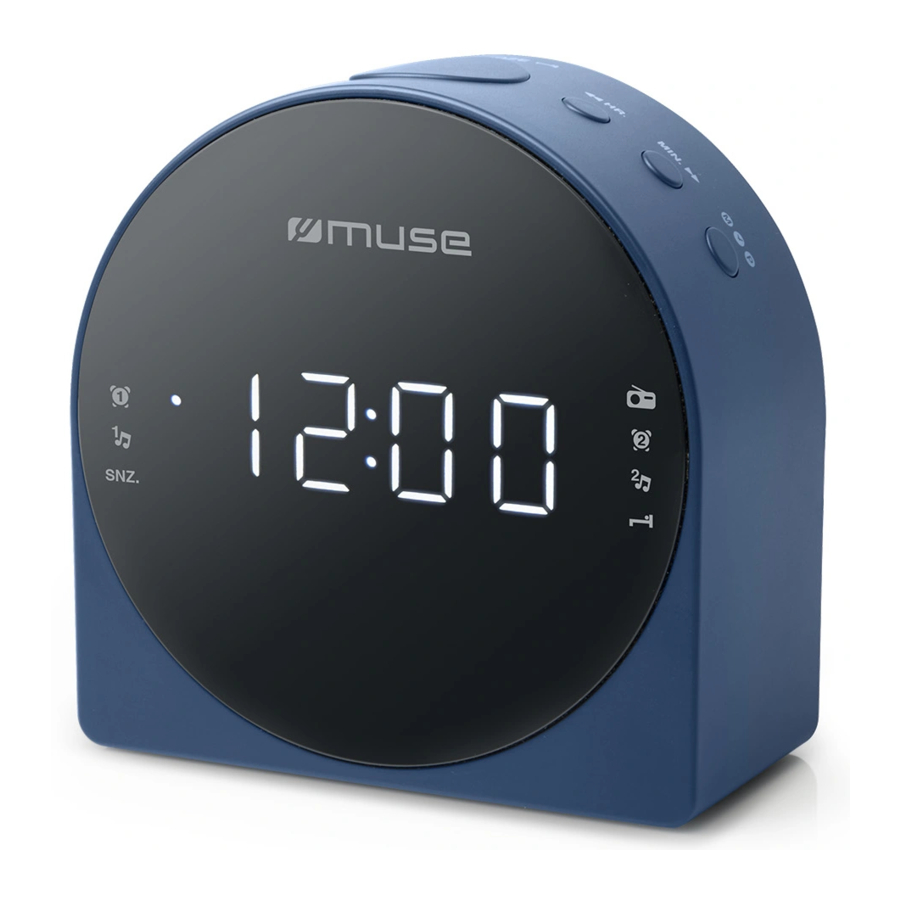 Muse M185 CR, M185 CBL Dual Alarm Clock Radio Manual ManualsLib