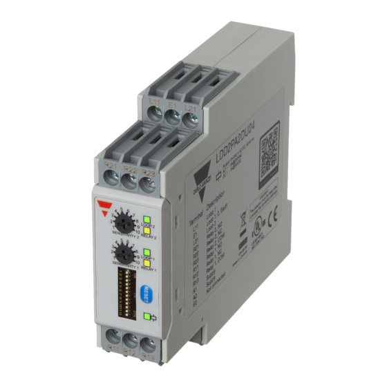 CARLO GAVAZZI LDD1 INSTRUCTION MANUAL Pdf Download ManualsLib