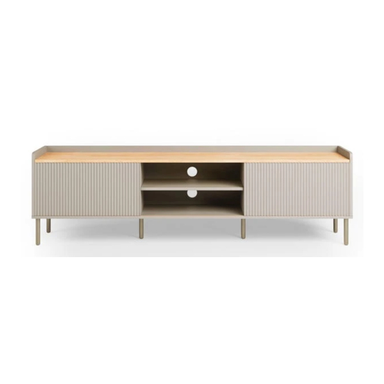 Dunelm Georgi Extra Wide TV Unit Instructions Manual