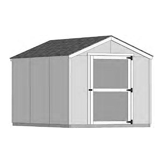 Backyard Products shedmaster GABLE 8' x 12' Assembly Manual