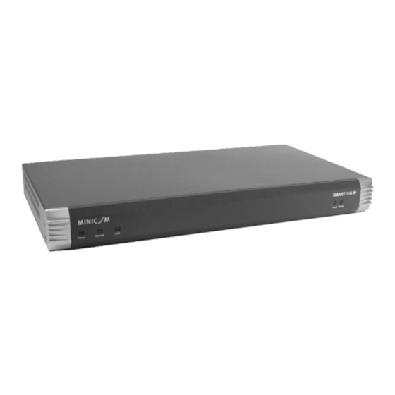 Tripp Lite Minicom Smart 108 IP Quick Start Manual