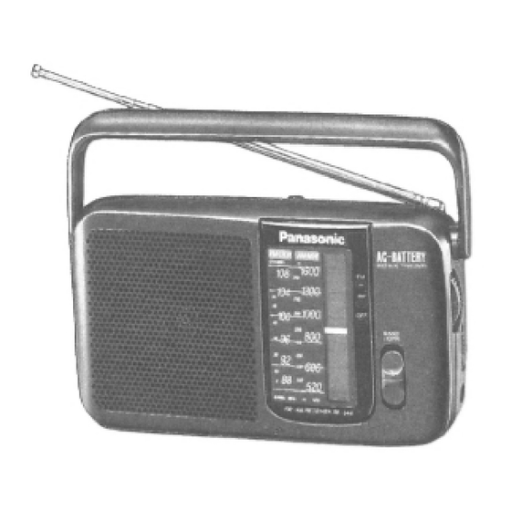 Panasonic RF-544 Service Manual
