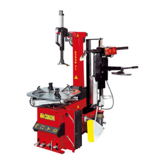 Corghi MTS 20 Operator's Manual