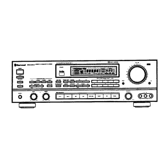 Sherwood Live Performance Sound RV-5010R Operating Instructions Manual