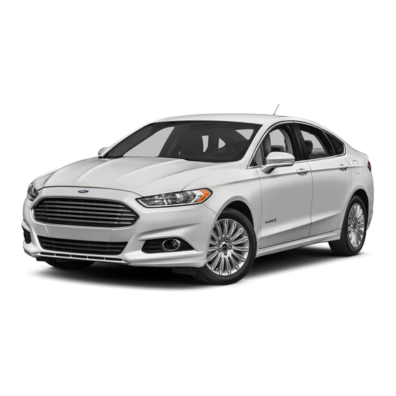 Ford 2013 FUSION HYBRID Emergency Response Manual
