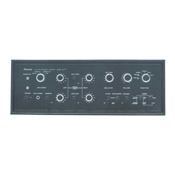 Sansui AU_777 Operating Instructions Manual