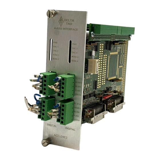 Delta Tau 24E2A User Manual