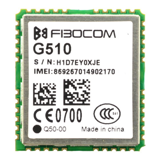 Fibocom G510 Hardware User Manual