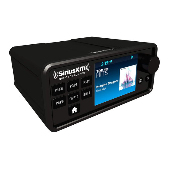 Sirius XM RAdio SXBR2 Manual
