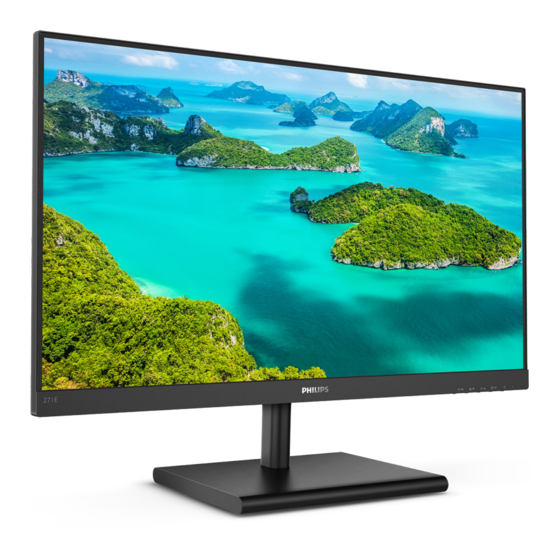 Philips E line 275E1 User Manual