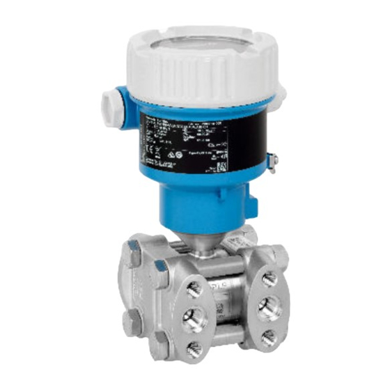 ENDRESS+HAUSER DELTABAR PMD55B BRIEF OPERATING INSTRUCTIONS Pdf