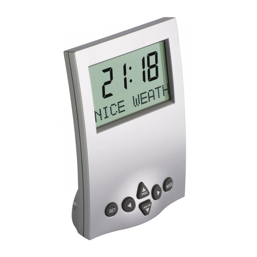 TFA 98.1027 Alarm Clock With Individual Moving Message Manual