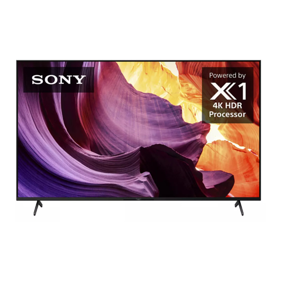 SONY BRAVIA KD65X80K SETUP MANUAL Pdf Download ManualsLib
