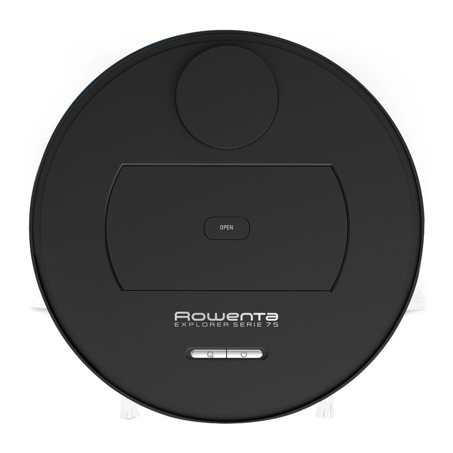 Rowenta X-PLORER Series 75 - Robot Vacuum Cleaner Quick Start Guide ...