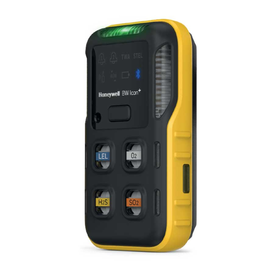 Honeywell BW Icon, BW Icon + Gas Detector Quick Reference Guide