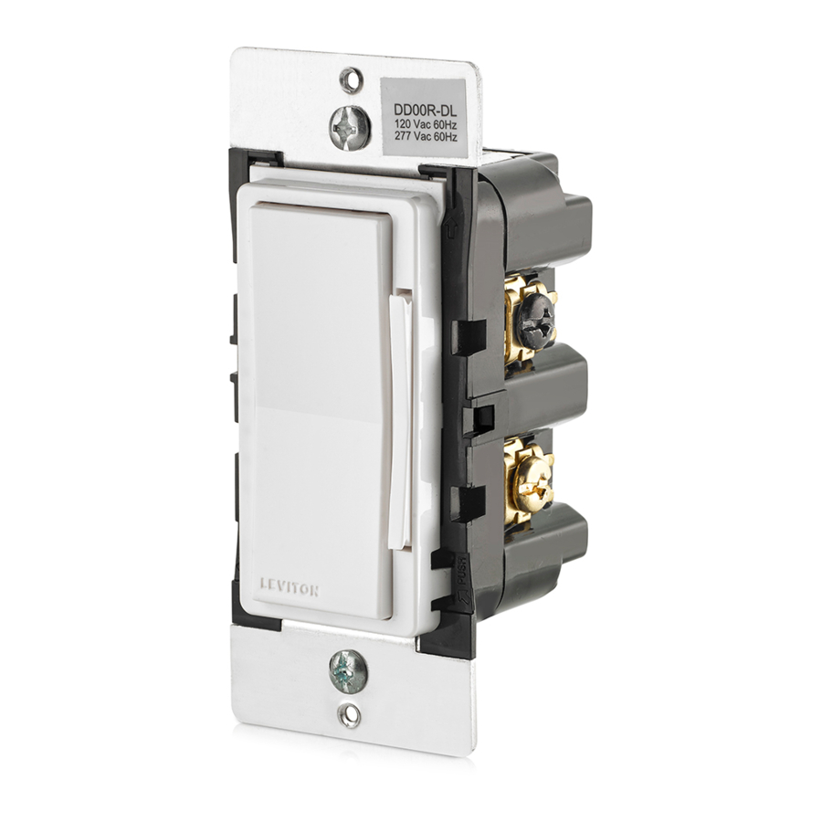 LEVITON decora DD00RDLZ, DD0SRDLZ Installation Instructions ManualsLib
