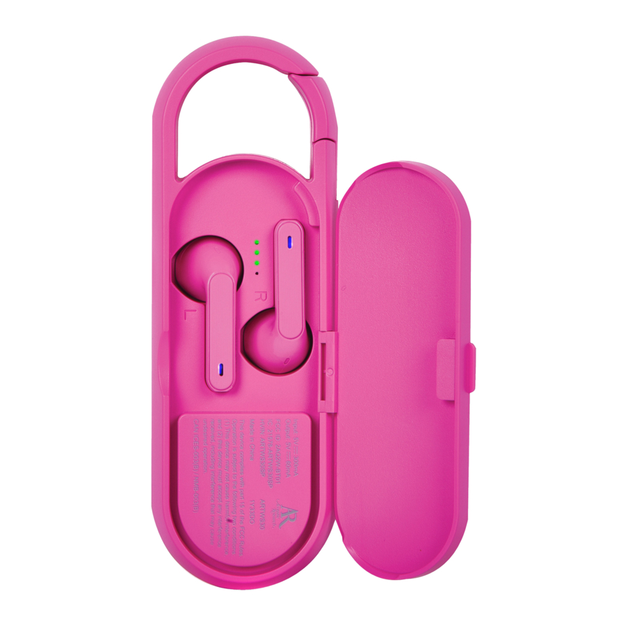 Acoustic Research DUO WIRELESS, ARTWS30 Earbuds Quick Start Guide