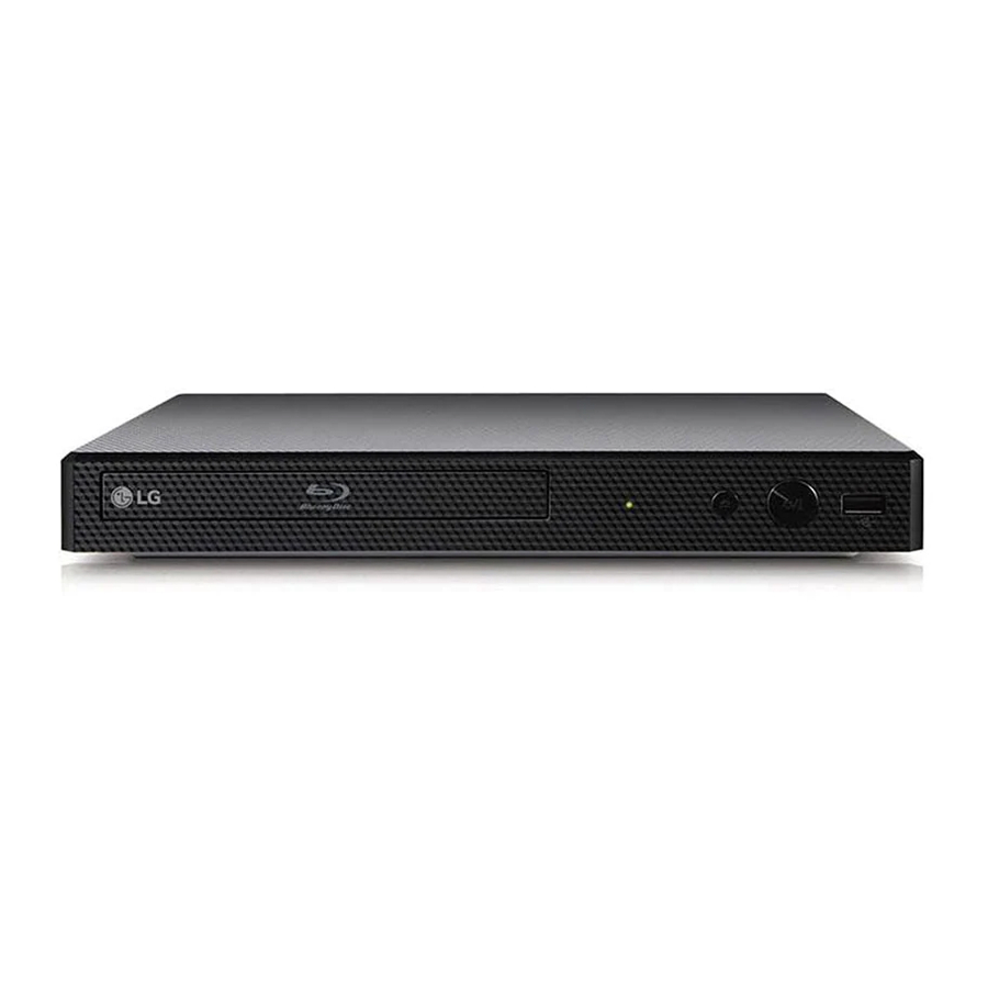 LG BP350 - Streaming Blu-ray Disc/DVD Player Manual