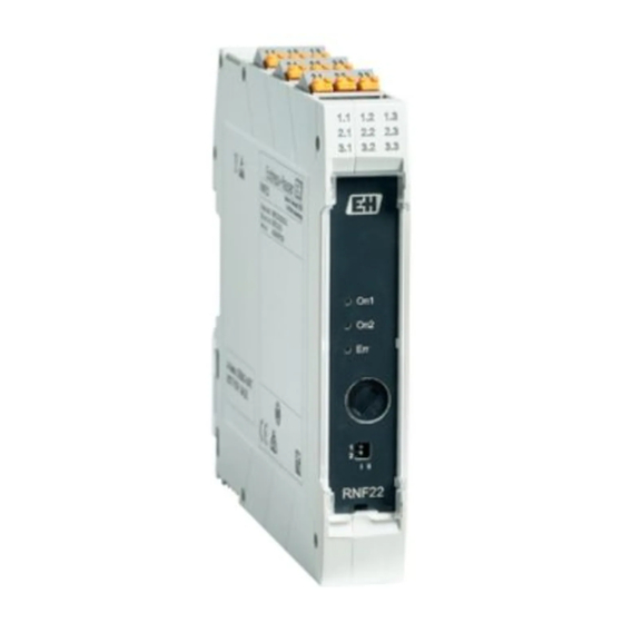 Endress+Hauser RNF22 Operating Instructions Manual