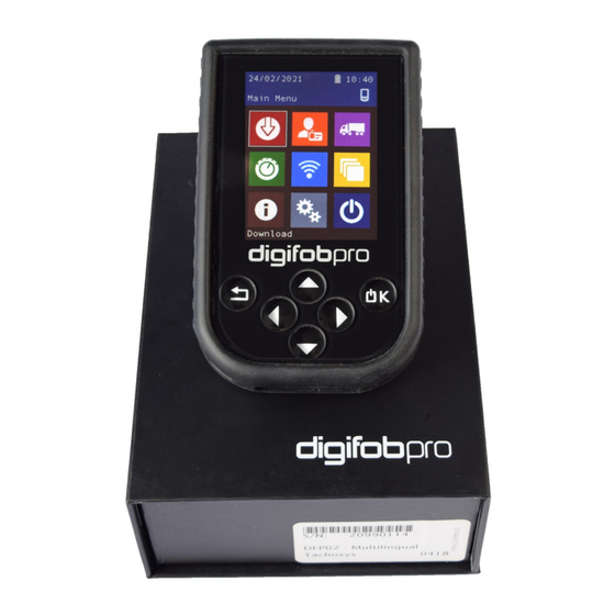 Tachosys digifob pro User Manual
