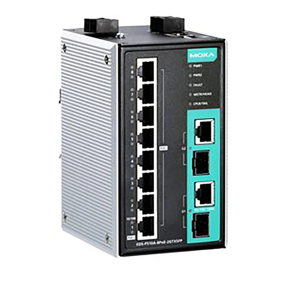 Moxa Technologies EtherDevice EDS-P510A-8PoE Series Manuals