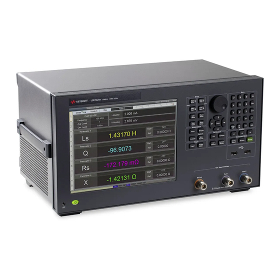 Keysight Technologies E4982A Installation Manual