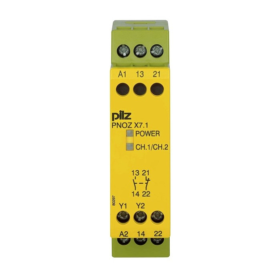 Pilz PNOZ X7.1 Operating Instructions Manual