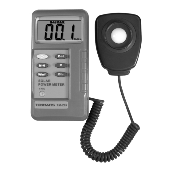 Misuratore Radiazione Solare TENMARS TM-207 - Display LCD 3 Cifre Con Sensore Esterno 1.5m - Foto 8