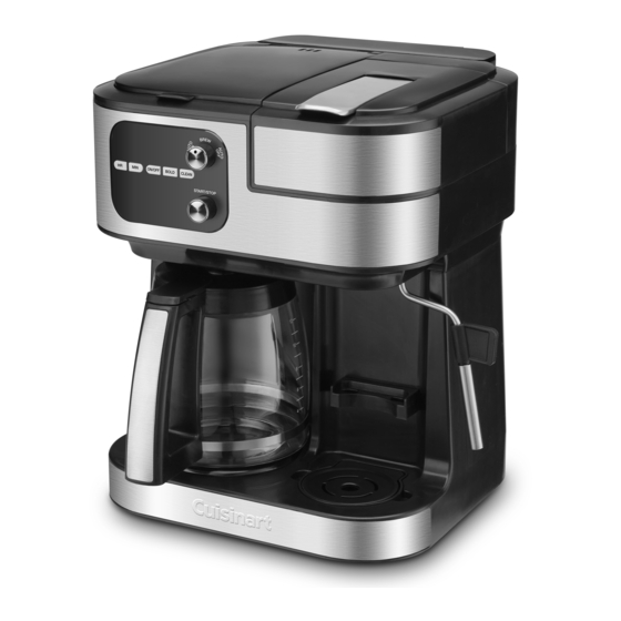 CUISINART COFFEE CENTER BARISTABAR SS-4N1 SERIES INSTRUCTION AND RECIPE ...