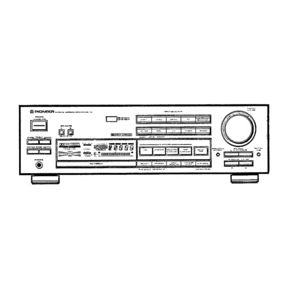 Pioneer VSA-700 Manual