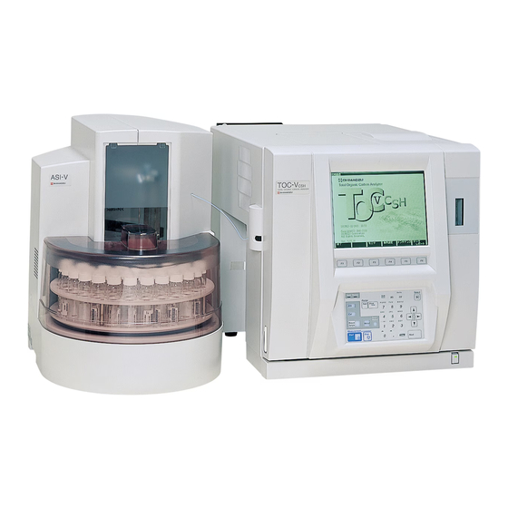 Shimadzu TOC-V Administrator's Manual