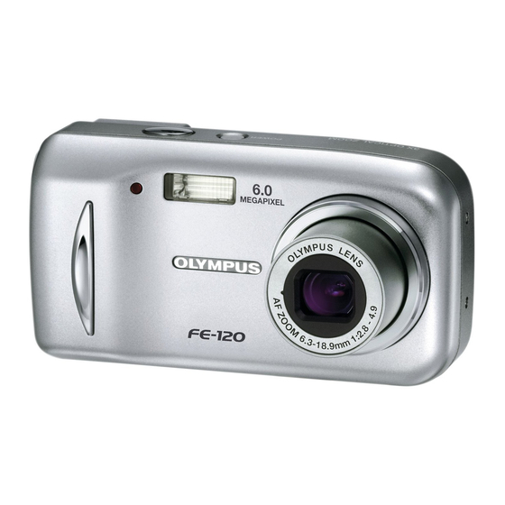 Olympus FE 120 - Digital Camera - 6.0 Megapixel Manuel Avancé