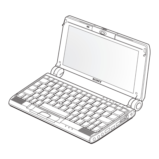 Sony VAIO PCG-C1VP Service Manual