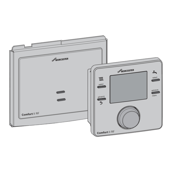 Worcester Greenstar Comfort II RF Installation And Operating Instructions Manual