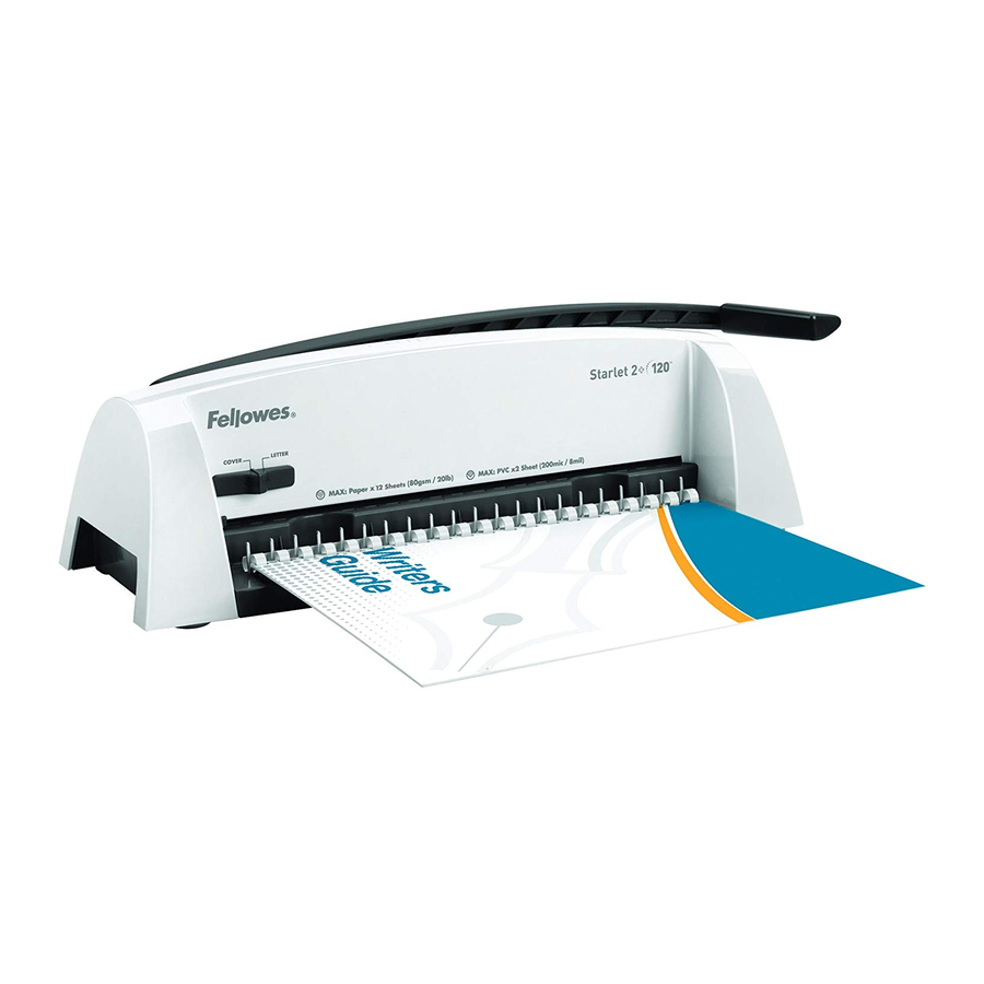 Fellowes Starlet 2+ 120 Instructions Manual