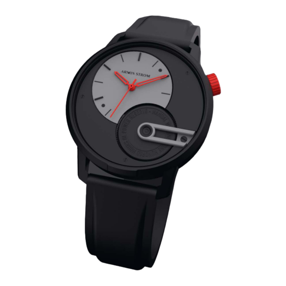 User Manuals: Armin Strom AMW21 Hand-wound Watch