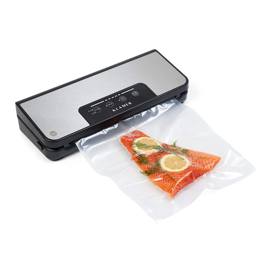 User Manuals: Klamer Classic Vacuum Pro 80 Sealer