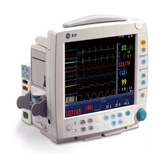 GE HEALTHCARE B30 USER'S REFERENCE MANUAL Pdf Download ManualsLib