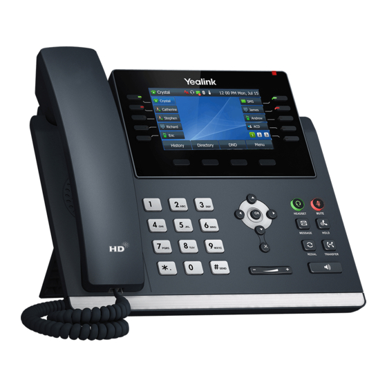 YEALINK T46U USER MANUAL Pdf Download ManualsLib