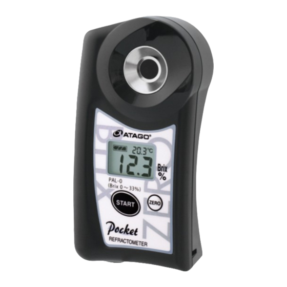 ATAGO PAL0 INSTRUCTION MANUAL Pdf Download ManualsLib