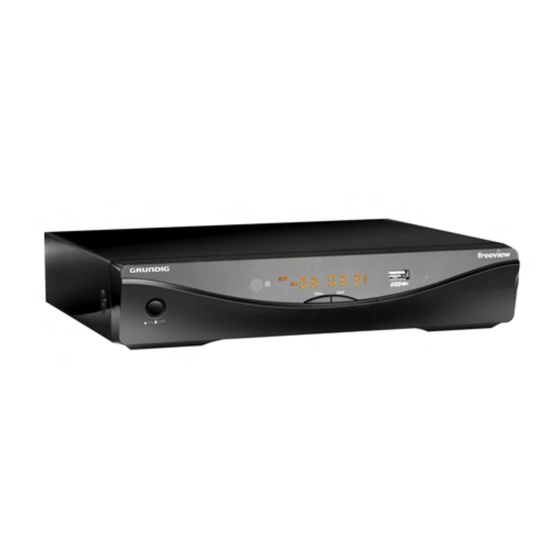 Grundig freeview GSTB4100FV Manual