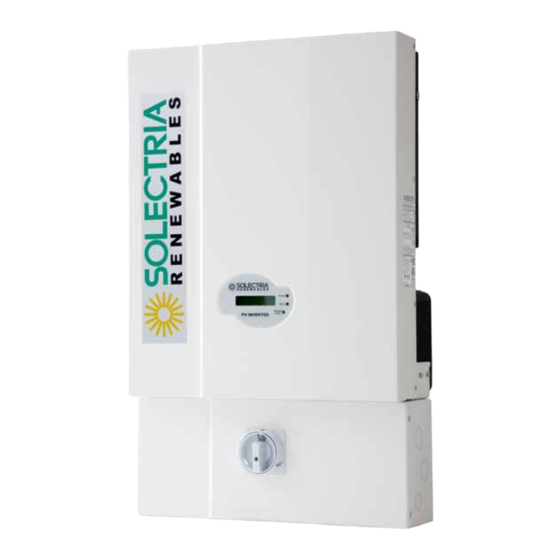 Solectria Renewables PVI 6500 Installation And Operation Manual