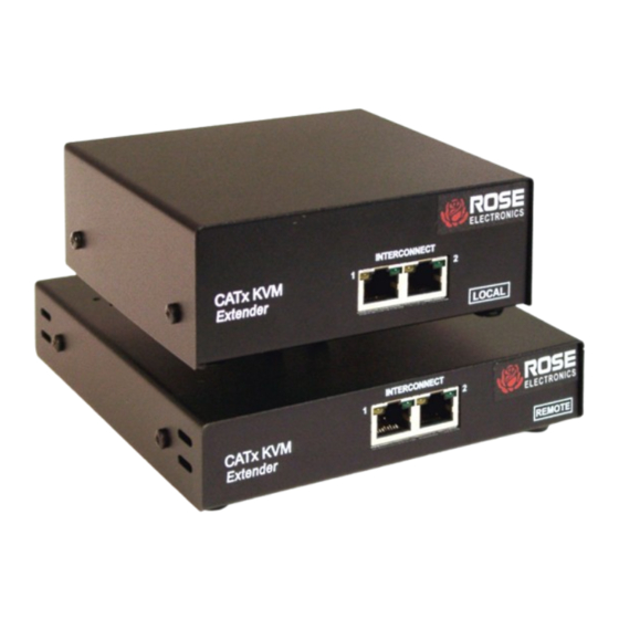 Rose electronics CAT5 Installation And Operation Manual