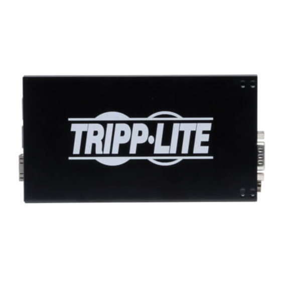 Tripp Lite SNMP Solo MT-SE-37/02 Hardware Manuals